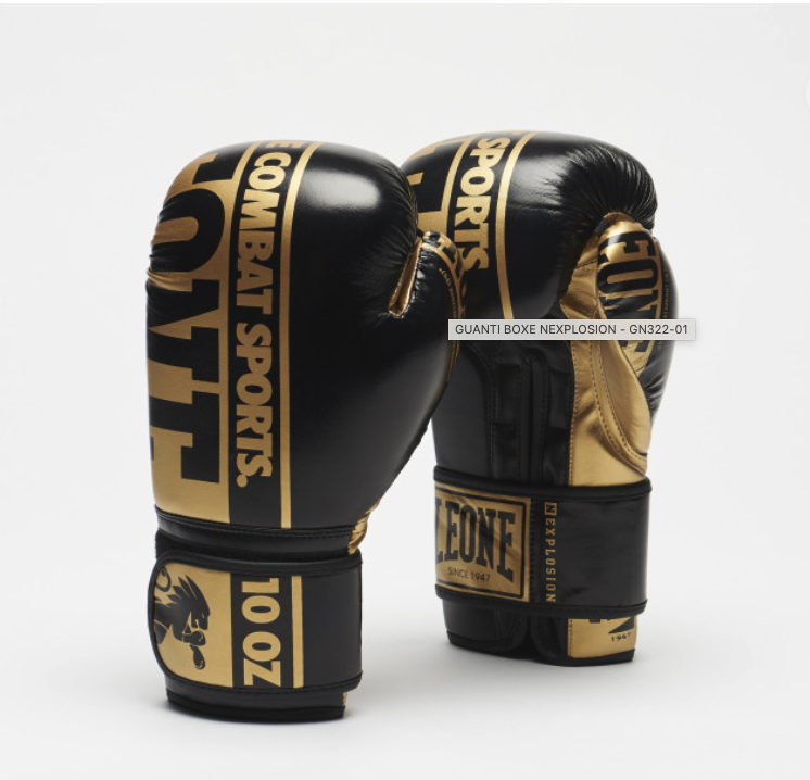 Guanti Boxe Nexplosion Neri/Oro